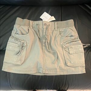 American Eagle Outfitters Army Green Mini Skort